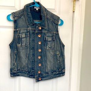 Express denim vest